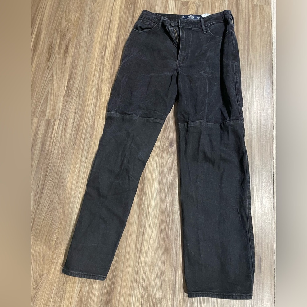 Hollister 11R black straight leg jeans